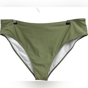 Olive High Waisted Bikini Bottom